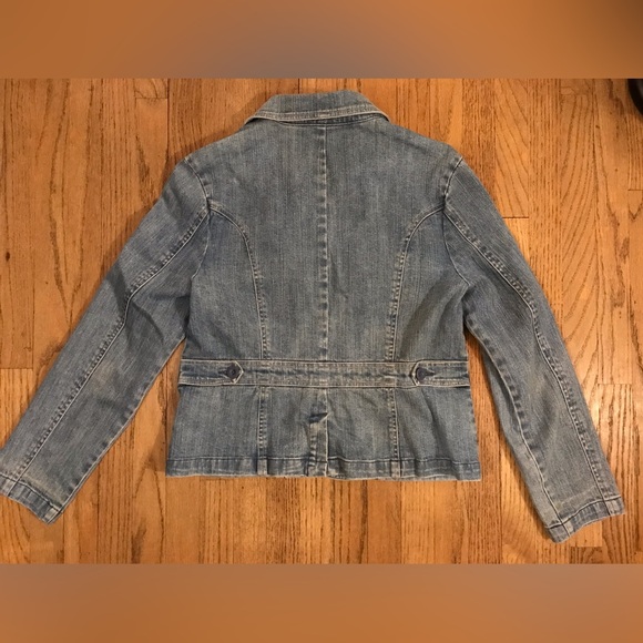 Blazer Crop Denim Jacket - Picture 2 of 10